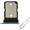 Cemobile Supporto di ricambio per slot per scheda SIM, per Google Pixel 8 Pro da 6,8 pollici, con anello di tenuta in gomma impermeabile e perno di espulsione aperto (ossidiana/nero)