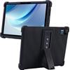 MEMELOKA Cover per DOOGEE U13 13 Pollici, Custodia Antiurto in Silicone Morbido Protettiva con Supporto[Protezione da Caduta], Nero