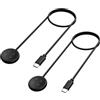 TiMOVO 2PZ Cavo di Ricarica Compatibile con Google Pixel Watch3/Pixel Watch2 e Fitbit Versa4/Versa3/Sense2/Sense/Ace LTE, Cavo di Ricarica Magnetica Veloce da 3,3Ft, Applicabile a Pixel Watch3,Nero