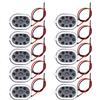 EMSea 10Pcs 8 Ohm 1W Altoparlanti Magnetici di Ricambio Mini Altoparlanti In Metallo Mini DIY Altoparlante Magnetico di Ricambio Altoparlante 20x14mm/ 0.78x0.55inch