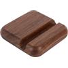 Gosknor Supporto Telefono Legno, Slot Singolo Portatelefono Legno con Bordo Arrotondato Semplice Supporto da Scrivania per Tutti Gli Smartphone Ufficio & Casa (Noce)