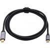 JSER Cavo monitor USB 3.1 tipo C USB-C a Mini DisplayPort DP maschio 4K per MacBook e computer portatile, 1,8 m