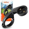 subtel Supporto manubrio bici Staffa per GPS e ciclocomputer - compatibile con Sigma Sport ROX 12.0 ROX 11.0 ROX 7.0 ROX 4.0 ROX 2.0 - per manubrio Ø 25mm 32mm 35mm - Nero - Antiscivolo