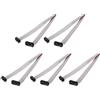 QUARKZMAN 5 Pz Cavo a Nastro Piatto IDC, Passo 2.54mm Larghezza 12mm Lunghezza 25cm 10 a 16 Pin FC a FC Connettore a Nastro Piatto per PC, Display LED