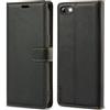 VEGOSCASE Custodia per iPhone SE 2020/2022, Custodia a Libro in PU Pelle, Cover a Libro Magnetica [Blocco RFID] Portafoglio con Slot per Schede per iPhone SE 2020/2022, Nero