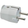 Cablepelado - Spina di alimentazione Schuko dritta maschio 16 A, colore bianco