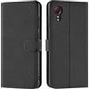 Verco custodia per Samsung Galaxy XCover 5, Case per Samsung XCover 5 Cover PU Pelle Portafoglio Protettiva, Nero