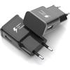 Newding Presa USB caricatore rapido compatibile con Samsung Galaxy A20e A20 A21s A22 A32 A40 A41 A42 A50 A51 S10 S9 S8 Note 10/9 /8, 2 Pack Adattatore AC da parete per Tab A9 A9+ Tab S6 Lite (Non Cavo)