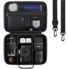 Canboc Custodia da trasporto Canboc per Canon EOS R100/ R50/ Rebel T7/ 2000D/R10/ R8/ Sony Alpha ZV-E10K/ 6100/6700/ 6400/7 IV/ 7R V/ZV-E10 II Camera senza specchio, borsa con tracolla e 5 divisori, nero
