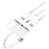 Aksenli USB C Cuffie Adattatore(3in1)per iPhone 16 15 Type C Ricarica 3.5mm Auricolari Sdoppiatore per iPad Audio Aux Cavo Doppio Caricatore Cuffia Maschio Jack Splitter per Apple Compatibile per Samsung S25