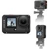 K&F CONCEPT Gabbia Protettiva in Lega di Alluminio Compatibile con DJI Osmo Action 6, Custodia Espansione Protettiva con Montatura a Slitta Fredda, Adattatore a Vite 1/4 per Treppiedi