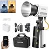 Godox ML60IIBi ML60II-Bi 70W Bi-Color Handheld LED Video Light 2800K-6500K, 22500Lux CRI 96+ TLCI 97+, 11 FX, controllo APP, con batteria AK-B01, batterie al litio NP970