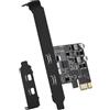FARBOKO Scheda USB C PCIe a 2 porte (Power Delivery), USB 3.0 Scheda 5 Gpbs Ricarica Rapida 20 W per PC Desktop