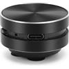 Zunate Altoparlante Bluetooth a conduzione ossea, altoparlante wireless portatile con ventosa, bassi stereo, piccolo, altoparlante wireless per bagno all'aperto (nero)