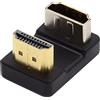 cablecc Tipo A standard HDMI 1.4 maschio a HDMI femmina consente di risparmiare su opposto a forma di U posteriore angolato a 360 gradi convertitore adattatore di estensione