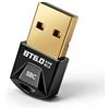 AIYEEN Adattatore USB AIYEEN Bluetooth 6.0 per PC, dongle USB Bluetooth senza driver, bassa latenza e basso consumo, collega fino a 7 dispositivi per cuffie, altoparlanti, mouse, tastiera (Windows)