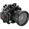 Sea frogs Per Sony A7R III nero custodia subacquea impermeabile fino a 130 piedi/40m, può essere usata con lenti da 28-70mm Sea frogs grandangolo cupola port
