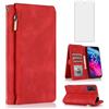 Asuwish CUSTODIA porta cellulare TCL 505 XKLLPT UK rosso