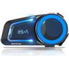 MAXTO Cuffie Bluetooth per moto, interfono a rete, 1000 m 8 piloti, sistema di comunicazione per moto,CVC+DSP cancellazione del rumore, condivisione musica,IP67 impermeabile