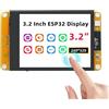 APKLVSR ESP32 Display,ESP32 Modulo WiFi Bluetooth 3.2 240 * 320 ESP32 Display TFT Modulo ESP32-2432S032C-I Touchscreen capacitivo con interfaccia USB C per Arduino IDE