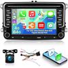 ETLFUCyber [4G+64G] Android Autoradio per VW Volkswagen Jetta Passat Seat Golf Tiguan Skoda Polo con Wireless Carplay & Android Auto, Schermo Touch 7 pollici con GPS, WiFi, Bluetooth 5.0, Radio FM/RDS,32EQ