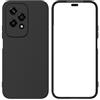 Generico Custodia Compatibile con HONOR 200 Lite 5G LLY-NX1 schermo display 6.7 COVER case copertura soft GEL SILICONE protezione flessibile matte MORBIDA TPU (Nero)
