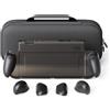 Savage Raven by Skull & Co. GripCase Bundle for Nintendo Switch 2: Dockable Soft Protective Case with Replaceable Grips [to fit all hands sizes], with Hard Shell Huge Storage Carrying Case, Black
