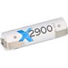Akkuman.de Akkutechnik vom Fachmann Batteria AA Mignon 1,2 V 2900 mAh NiMH con bandiera saldante U ricaricabile + bassa autoscarica
