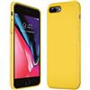 Verco Cover compatibile Apple iPhone 8 Plus Custodia, Silicone Liquido Gel Morbida per Apple iPhone 7 Plus / 8+ Case 5,5 Pollici, Giallo