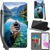 Haninsuze Cover per Samsung Galaxy A35 5G Custodia Cover Pelle Libro Portafoglio con Porta Carte Magnetica Protezione Antiurto Cuoio Flip Case Custodia Cover per Samsung A35 5G, barca