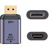 cablecc Connettore adattatore da DisplayPort 1.4 a HDMI 2.0 Display 8K 60hz UHD 4K DP a HDMI maschio