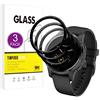 E-Hamii Proteggi schermo compatibile con Garmin Vivoactive 4S, [3 pezzi][3D Curvo Full Cover][Resistente ai graffi, ad alta definizione] Protezione per schermo