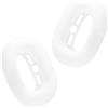 kwmobile Cover Cuffie Compatibile con Apple AirPods Max/AirPods Max 2 - Copri Cuscinetti Cuffie - Protezione Antigraffio in Silicone - trasparente matt