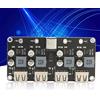 Fyearfly Scheda PCB A Ricarica Rapida, 4-Vie Modulo di Ricarica Rapida Automatica USB QC3.0 QC2.0 da 24 W Con Interfaccia Usb, Uscita 3V-12V, per Telefono Iso E Android, Pad