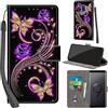 PHINIENLAND Cover per Samsung Galaxy S9 Plus Case PU Pelle Custodia [Kickstand] [Chiusura magnetica] [Slot per Schede], Portafoglio Flip Custodia per Samsung S9 Plus,Farfalla dorata