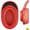 GEEKRIA Earpad Replacement for Sony MDR 100ABN WH H900N Headphone Replacement Ear Pad Earpads Ear Cushion Ear Cover Earpads Repair Parts (Red)