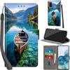 Haninsuze Cover per Samsung Galaxy S20 Plus Custodia Cover Pelle Libro Portafoglio con Porta Carte Magnetica Protezione Antiurto Cuoio Flip Case Custodia Cover per Samsung S20 Plus, barca