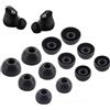 JNSA Auricolari di ricambio in silicone per cuffie Beats Studio Buds Fit in Case Buds Tips, 6 paia S/M/L 3 dimensioni, nero