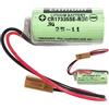 Aousavo CR17335SE-R (3 V) Batteria di ricambio CR17335SE-R (3 V) compatibile con GE Fanuc A98L-0031-0006, IC693ACC301, A06B-0168-D111 per sistema di controllo con batteria di ricambio Brown Plug