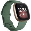 FunBand Cinturino Compatibile per Fitbit Versa 4 / Versa 3 / Fitbit Sense, Cinturino Sostitutivo in Silicone Sportivo Morbido Cinturino Cinturino per Fitbit Versa 4 / Versa 3 / Fitbit Sense