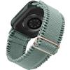 WoPail Nylon Cinturini per Apple Watch 49mm 46mm 45mm 44mm 42mm Donna Cinturini di Ricambio Pizzo Regolabile Morbidi per iWatch Series 11/10/9/8/7/6/5/4/3/2/1/SE/Ultra Verde