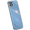 RankOne La Custodia del Telefono è Adatta per Samsung Galaxy M33 5G (6.6 Inches), Case per Cellulare in Silicone con Telaio Galvanico - Blu navy