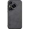 Kepuch Silklike Cover per Huawei Pura 70 Pro - Custodia Case Piastra Metallica Incorporata - Nero