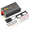 Power Queen Inverter da 2000 W, sinusoidale puro da 12 V su 230 V, con display LCD + telecomando, 2 prese AC, connettore USB + Tycp-C, inverter di potenza solare per camper, campeggio, barca