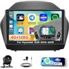 Roinvou 4G+128G Android 15 Schermo Autoradio per Hyundai IX35 2010-2015 CarPlay Android Auto, 10 Pollici Incell Touchscreen Stereo Auto GPS Bluetooth EQ WIFI RDS FM SWC Telecamera