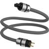 Tertullus HiFi - Cavo di alimentazione High End C15, cavo di alimentazione HiFi audio, con spina Schuko e spina per dispositivi freddi (E820, 1 m)
