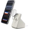 Spigen MagFit Stand Supporto di Ricarica Compatibile con Caricabatterie MagSafe 25W (2025-2024) / Samsung Caricatore Wireless 25W (2026) Compatibile con iPhone, AirPods, Samsung Galaxy - Beige Duna
