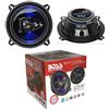 WEB 2 altoparlanti compatibile con BOSS AUDIO SYSTEMS BE524 BE 524 coassiali a 4 vie 5,25 13,00 cm 130 mm 112 watt rms 225 watt max 4 ohm 90 db con led blu e sospensione in gomma, a coppia