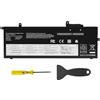 ASUNCELL 11.4V/48Wh L17C6P71 Batteria del computer portatile per Lenovo ThinkPad X280 Series, Lenovo ThinkPad A285 Series, L17C6P71 L17L6P71 L17M6P71 L17M6P72 L17S6P71 01AV470 01AV471 01AV472 01AV484