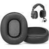 HTINDUSTRY Echelon 25xt Cuscinetti auricolari di ricambio per Telex Echelon 25xt/Stratus 30xt/50d Pilot Headpsets Cuscinetti per cuffie con Pelle proteica e memory foam